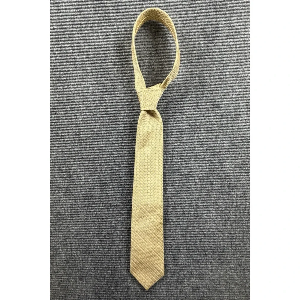 Nautica Mens Yello Silk Microdot Necktie Classic Business‎ Tie 58
